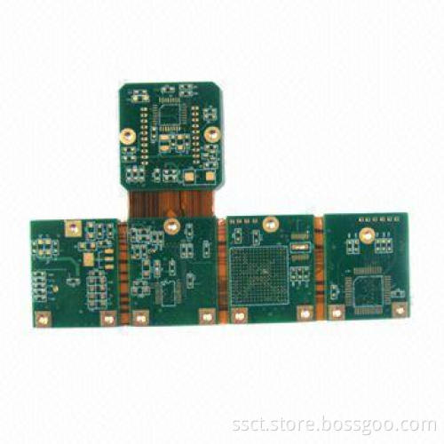 Rigid-flex Board with Minimum Via Diameter of 0.3mm, Suitable for Communication